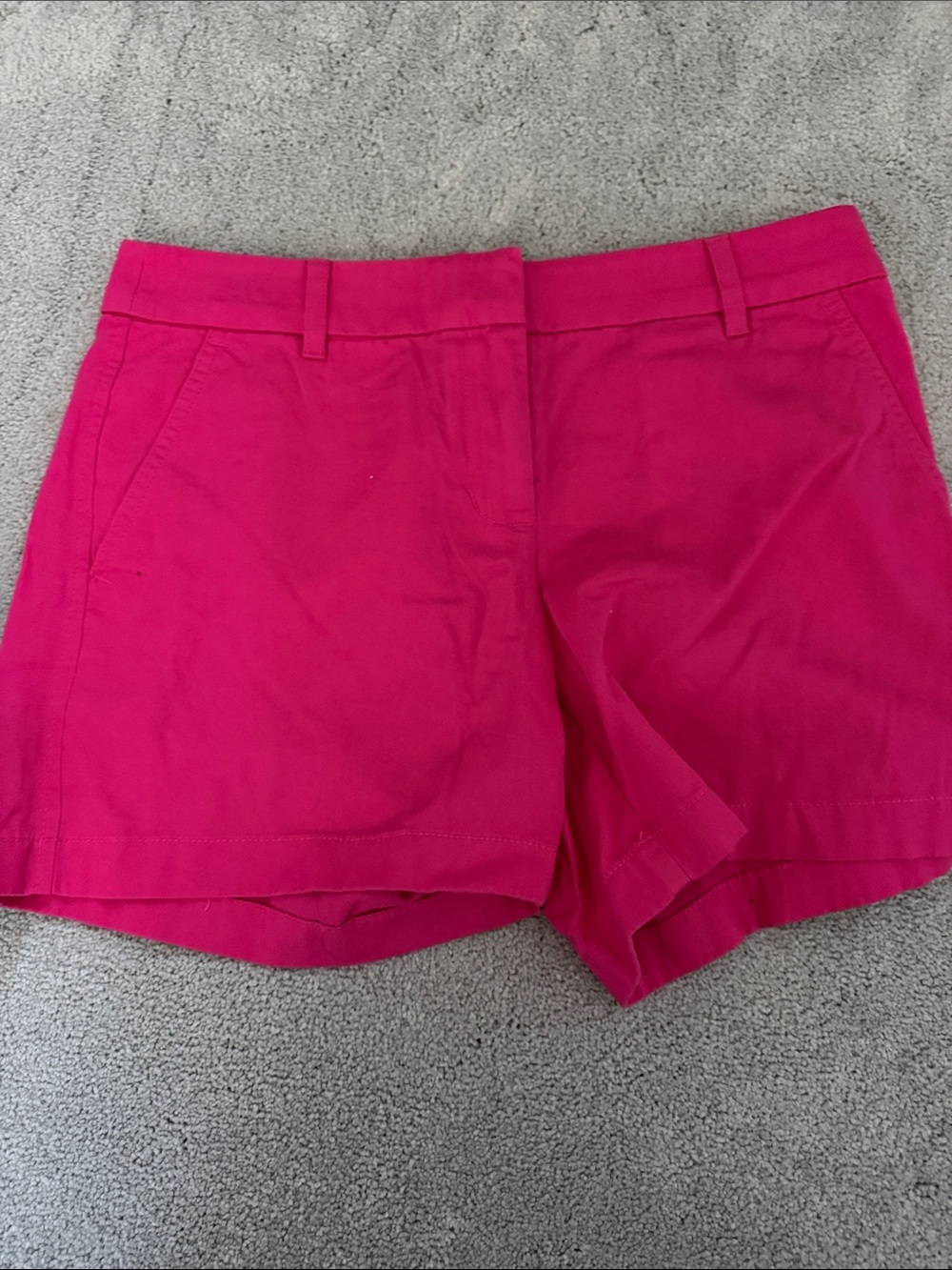 J. Crew Bright Fuchsia Casual Stretch Shorts